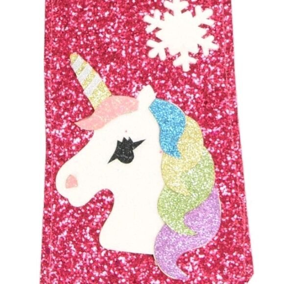 unicorn Party Holiday Glitter Tie Christma… - Picture 2 of 3